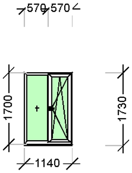 ПластКом СТАНДАРТ: Окно, Ivaper 62 мм, Maco, 1275х975, Белый, Белый