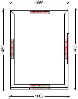 IVAPER GRAU 62: Окно, Ivaper 62 мм (В), Без фурнитуры, 1430х1060, Белый, Белый