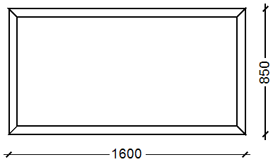 IVAPER EURO 62: Окно, Ivaper 62 мм (В), Без фурнитуры, 850х1600, Белый, Белый