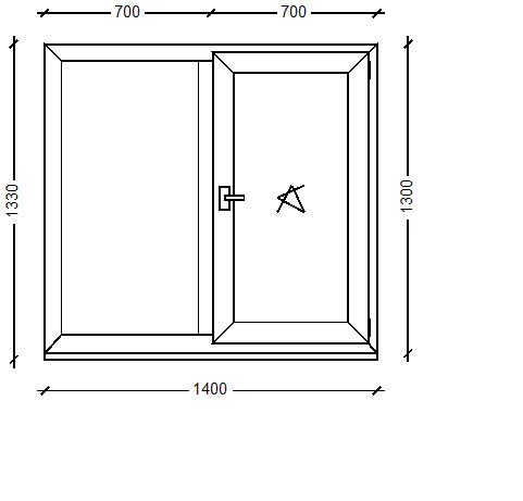 IVAPER 70 класс В: Окно, Ivaper 70 мм (В), Maco, 1440х850, Белый, Белый
